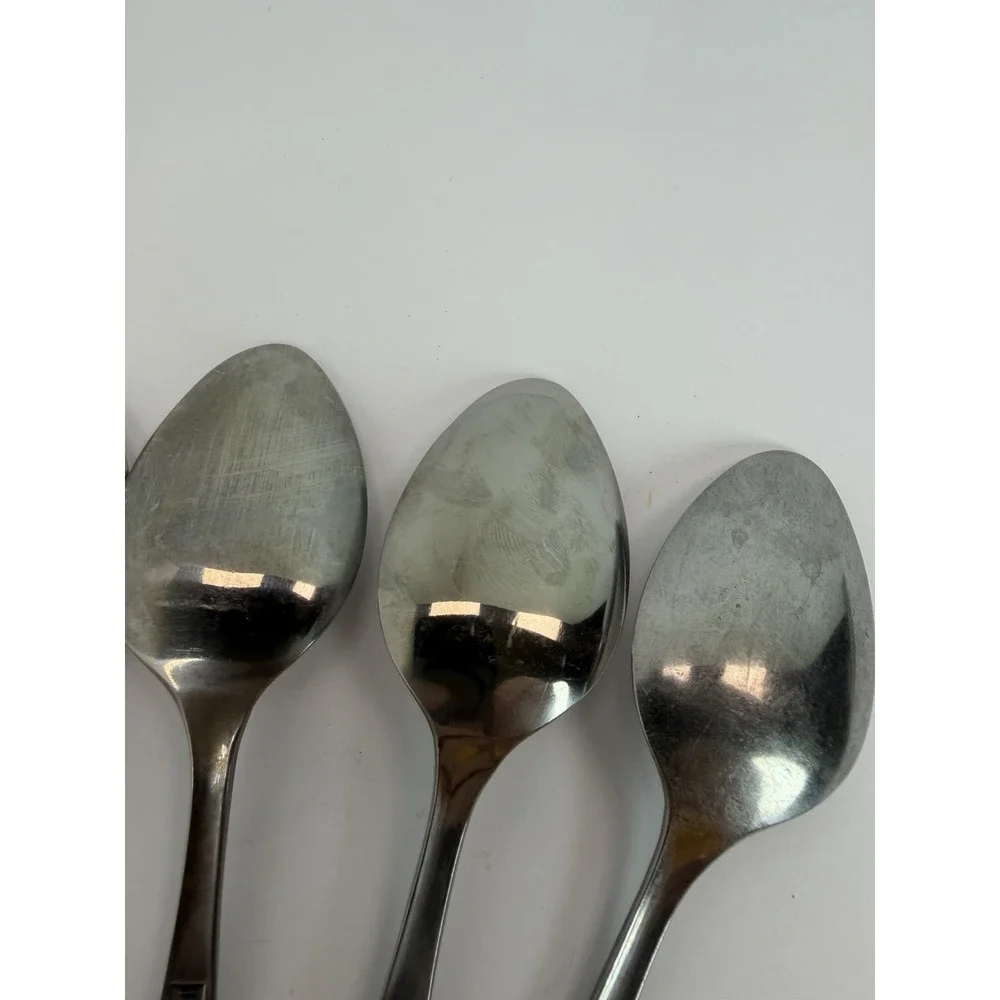 Interpur JARDINERA Stainless Steel Japan Floral 4 Teaspoons MCM